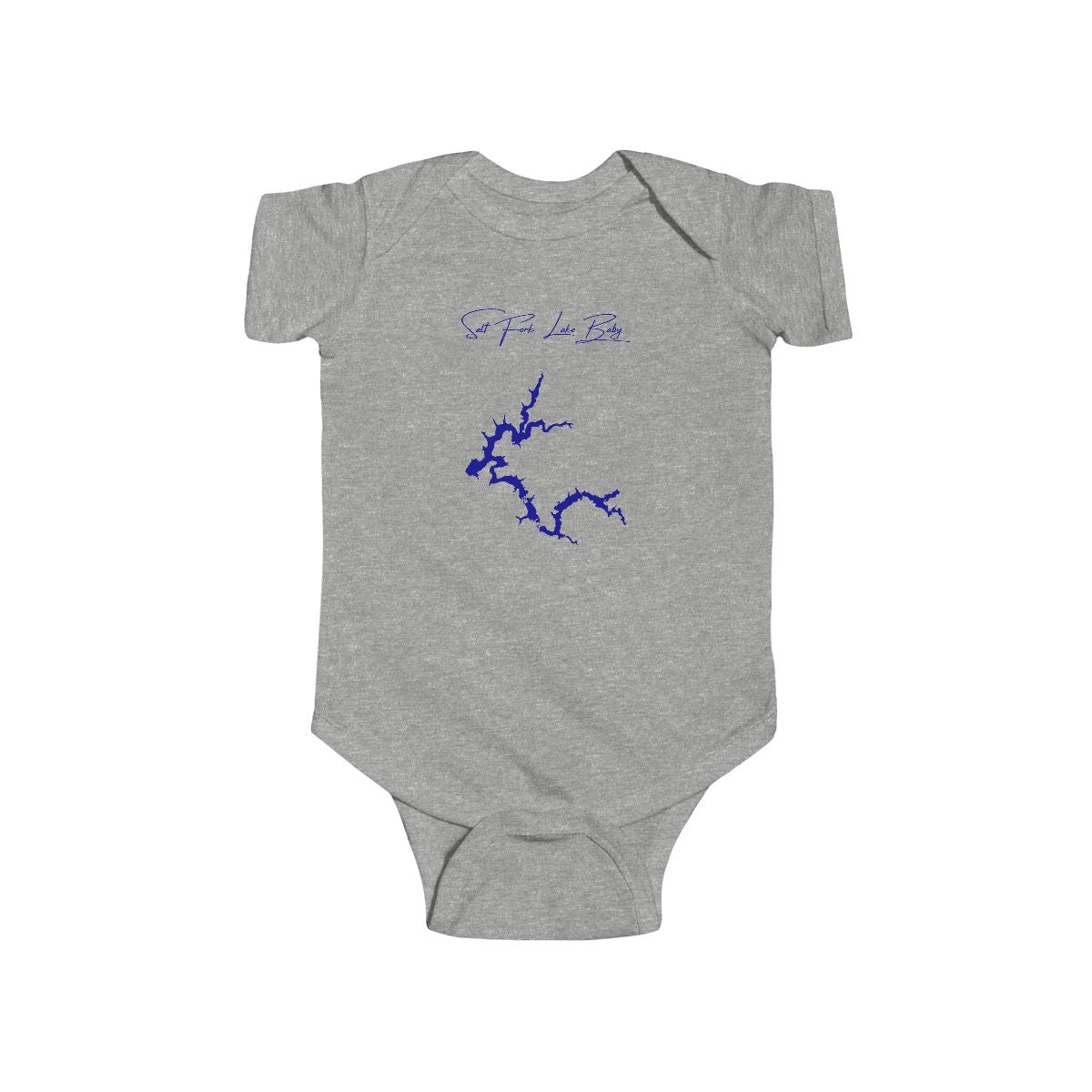 Ohio  Salt  Fork  Lake  Onesie  front  position  view  from  front  heather.webp