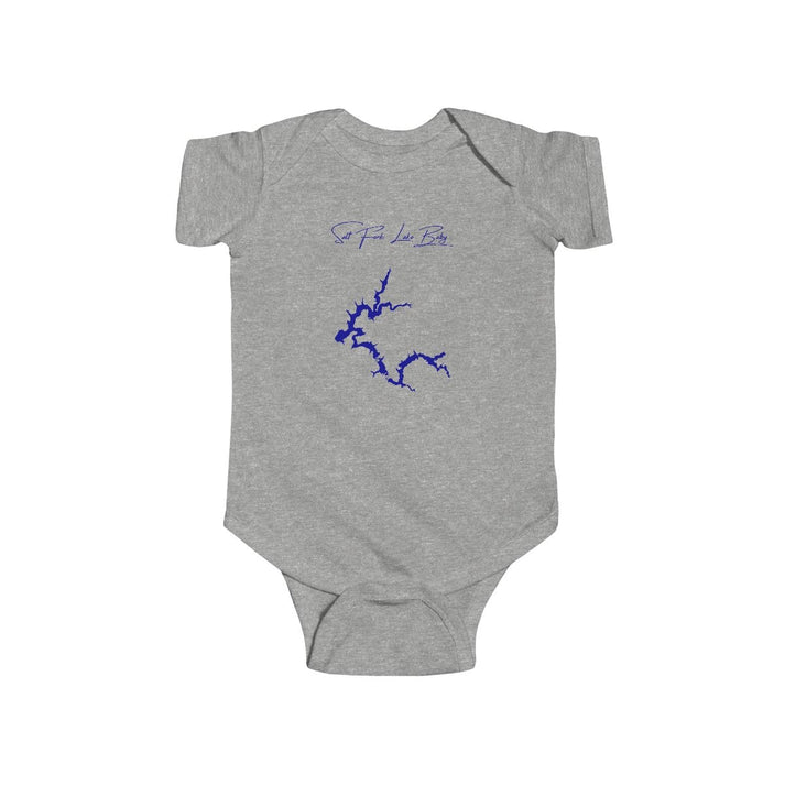 Ohio  Salt  Fork  Lake  Onesie  front  position  view  from  front  heather.webp
