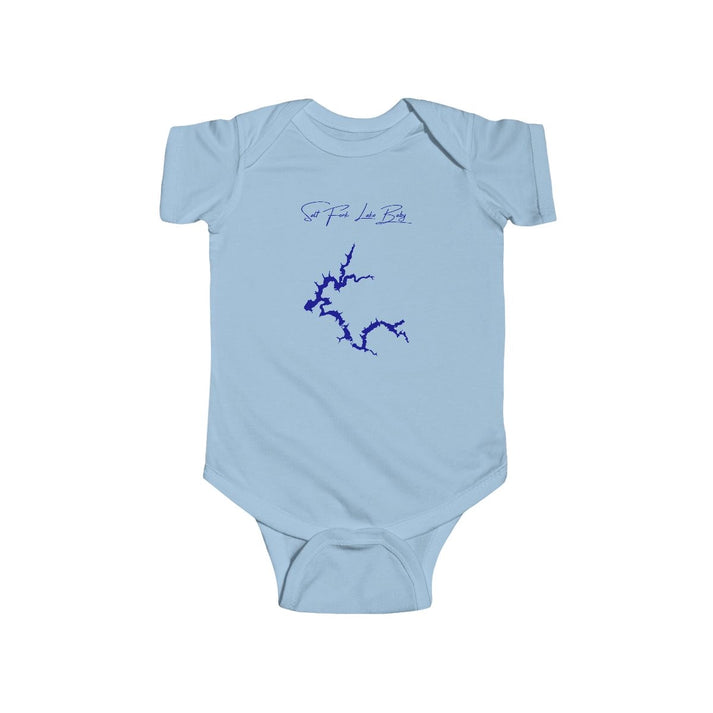 Ohio  Salt  Fork  Lake  Onesie  front  position  view  from  front  light  blue.webp