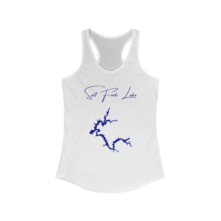 Ohio  Salt  Fork  Lake  Racerback-Tank  front  position  view  from  front  solid  white.webp