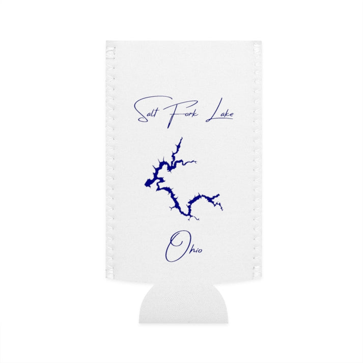Ohio  Salt  Fork  Lake  Slim  Can  Koozie  front  position  view  from  flat-front  white.webp