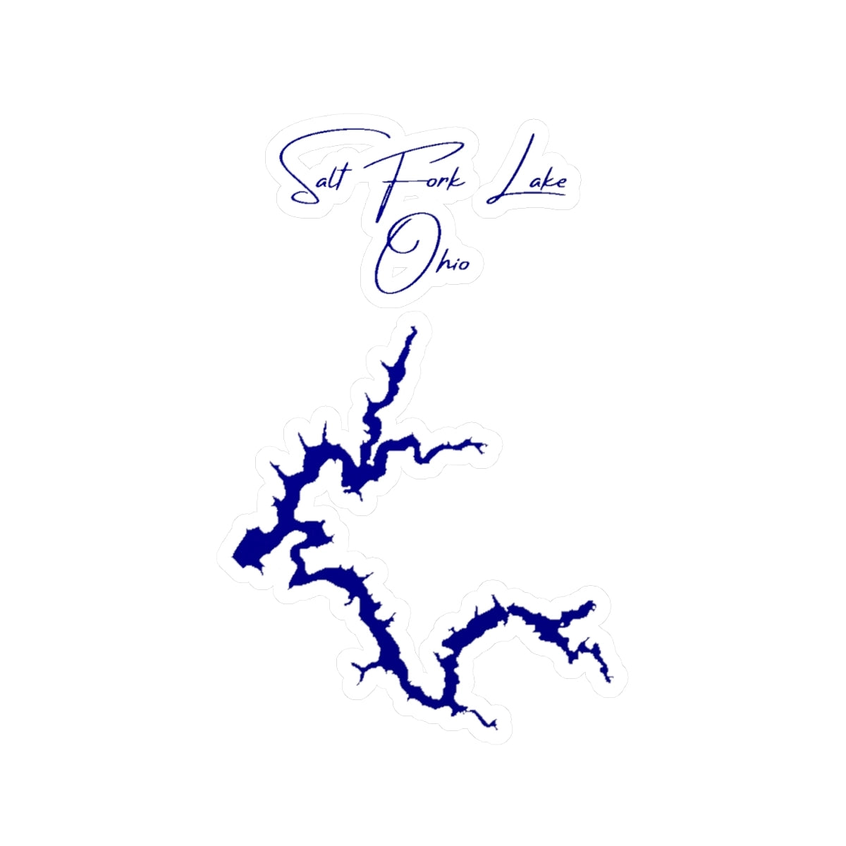 Ohio  Salt  Fork  Lake  Vinyl  Decal  other  position  view  from  front  4  x  6.webp