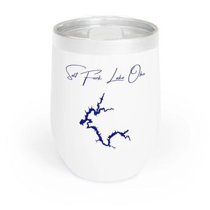 Ohio  Salt  Fork  Lake  Wine  Tumbler  front  position  view  from  front  white.webp