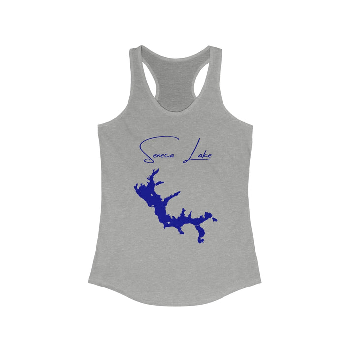 Ohio  Seneca  Lake  Racerback-Tank  front  position  view  from  front  heather  grey.webp