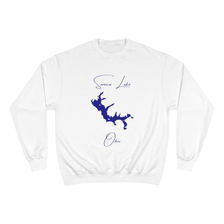 Ohio  Seneca  Lake  Sweatshirt  front  position  view  from  front  white.webp