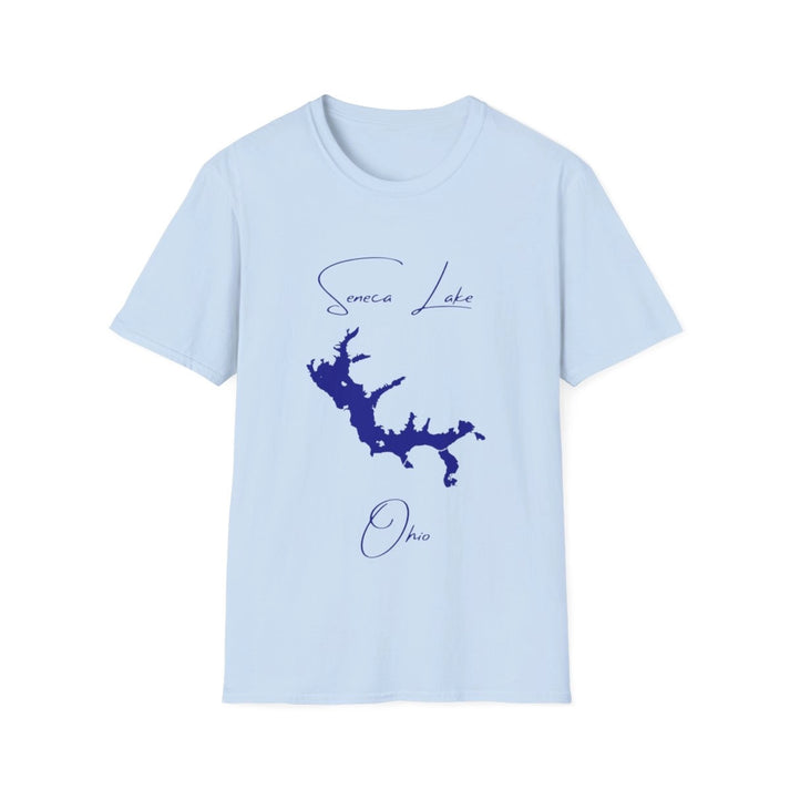 Ohio  Seneca  Lake  T-shirt  front  position  view  from  front  light  blue.webp