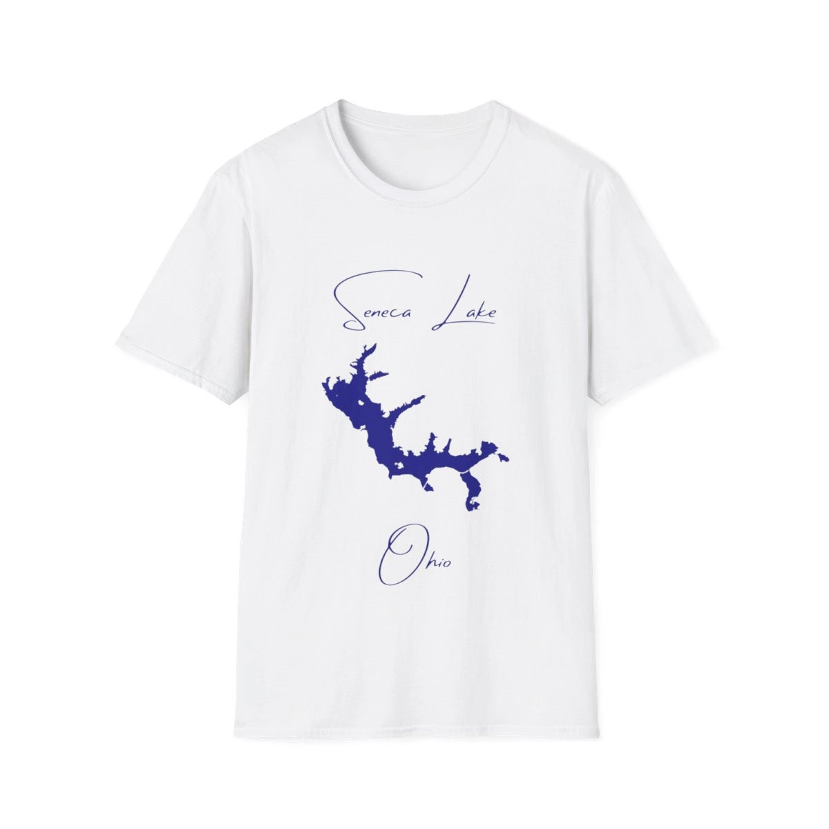 Ohio  Seneca  Lake  T-shirt  front  position  view  from  front  white.webp