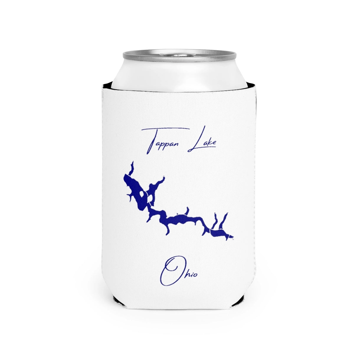 Ohio  Tappan  Lake  Can  Koozie  front  position  view  from  front-2  white.webp