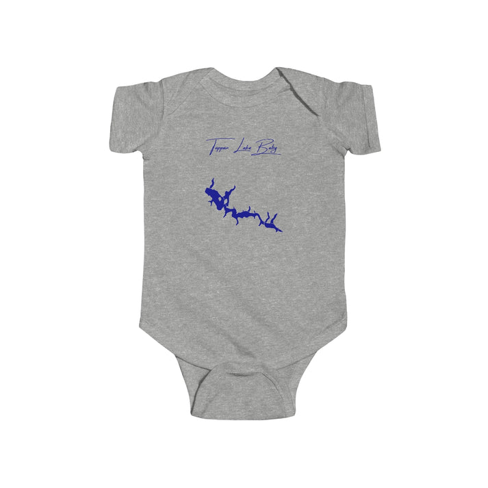 Ohio  Tappan  Lake  Onesie  front  position  view  from  front  heather.webp