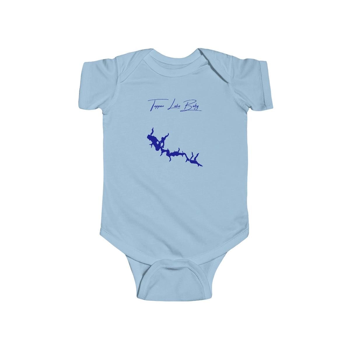 Ohio  Tappan  Lake  Onesie  front  position  view  from  front  light  blue.webp
