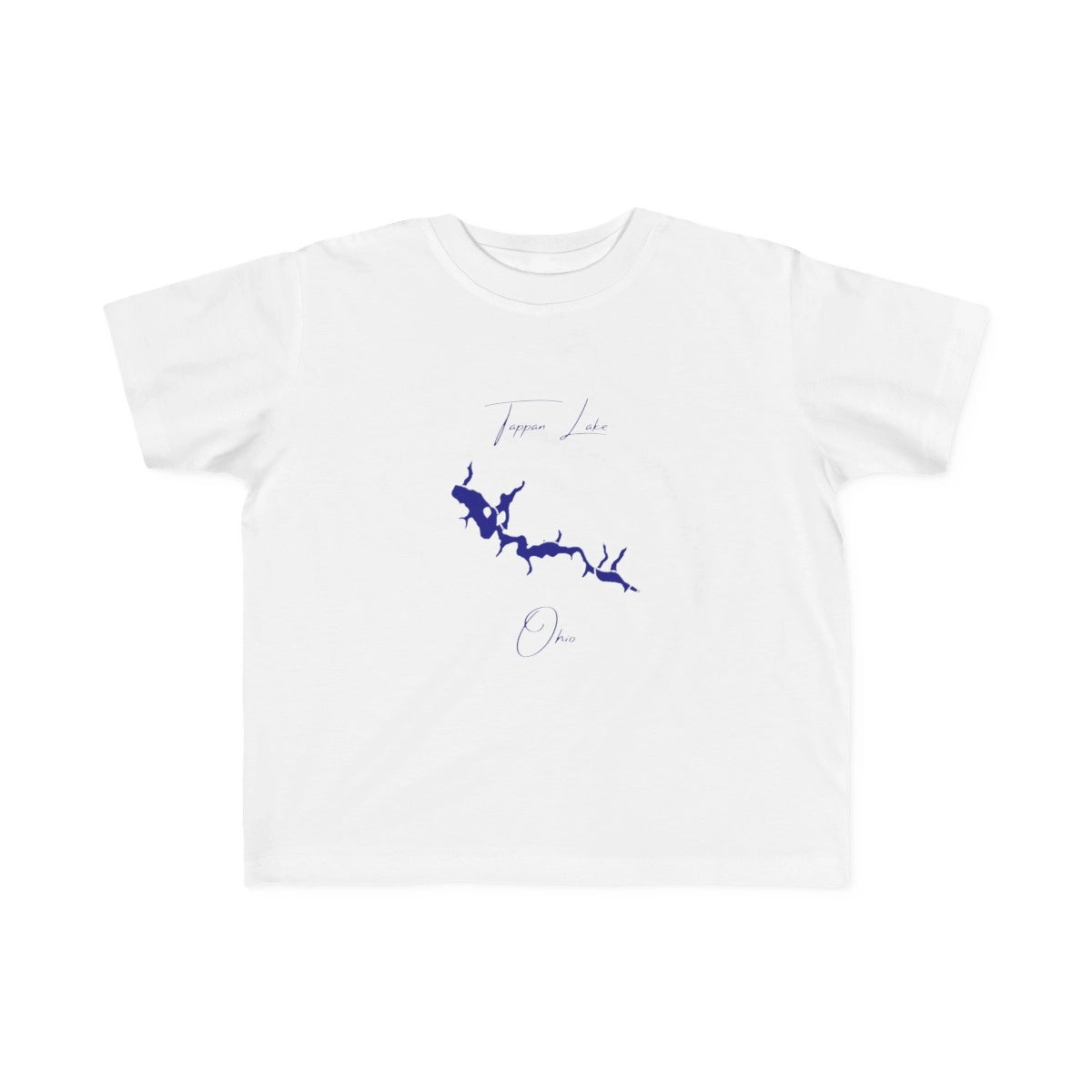 Ohio  Tappan  Lake  Toddler  T-shirt  front  position  view  from  front  white.webp