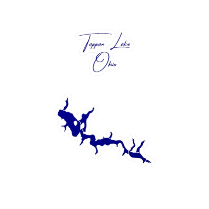 Ohio  Tappan  Lake  Vinyl  Decal  other  position  view  from  front  4  x  6.webp
