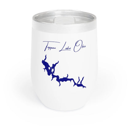 Ohio  Tappan  Lake  Wine  Tumbler  front  position  view  from  front  white.webp