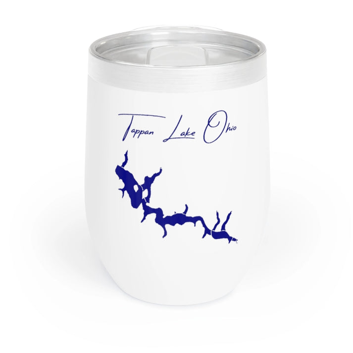 Ohio  Tappan  Lake  Wine  Tumbler  front  position  view  from  front  white.webp