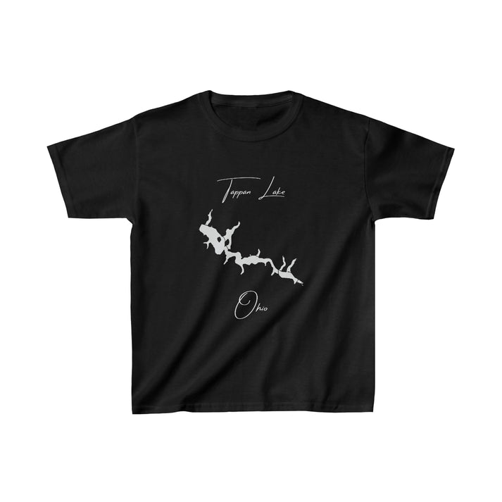 Ohio  Tappan  Lake  Youth  T-shirt  front  position  view  from  front  black.webp