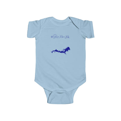 Ohio  West  Branch  Reservoir  Onesie  front  position  view  from  front  light  blue.webp