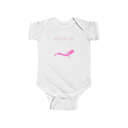 Ohio  West  Branch  Reservoir  Onesie  front  position  view  from  front  white.webp