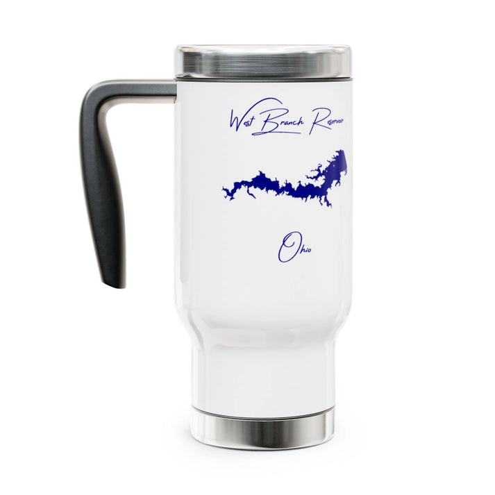 Ohio  West  Branch  Reservoir  Travel  Mug  other  position  view  from  left  14oz.webp