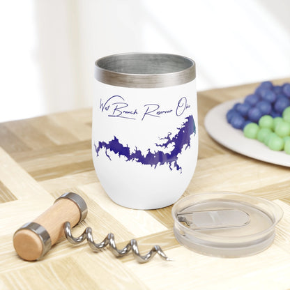 Ohio  West  Branch  Reservoir  Wine  Tumbler  other  position  view  from  context  white.webp