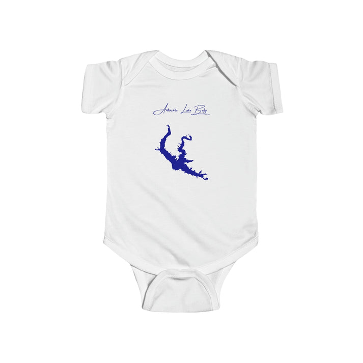 Oklahoma  Arbuckle  Lake  Onesie  front  position  view  from  front  white.webp