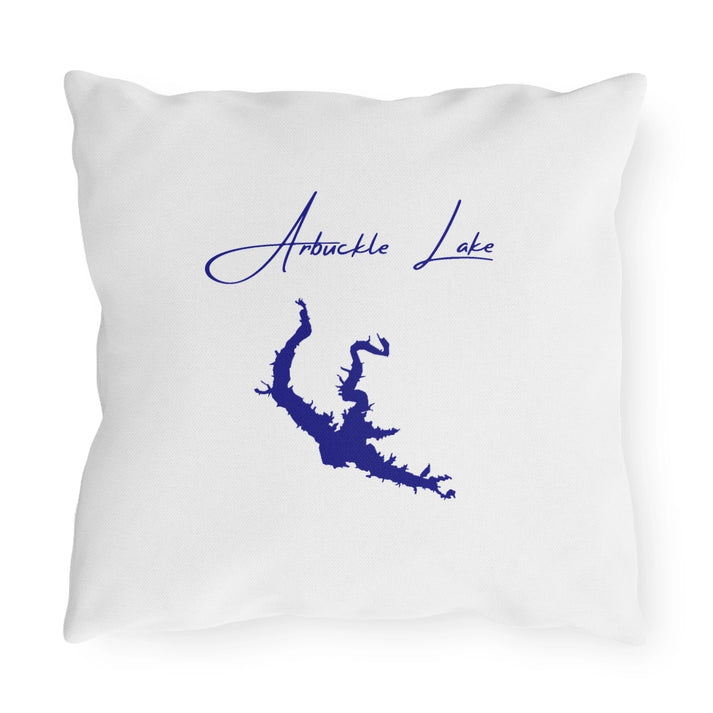 Oklahoma  Arbuckle  Lake  Outdoor  Pillow  back  position  view  from  back  16  x  16.webp