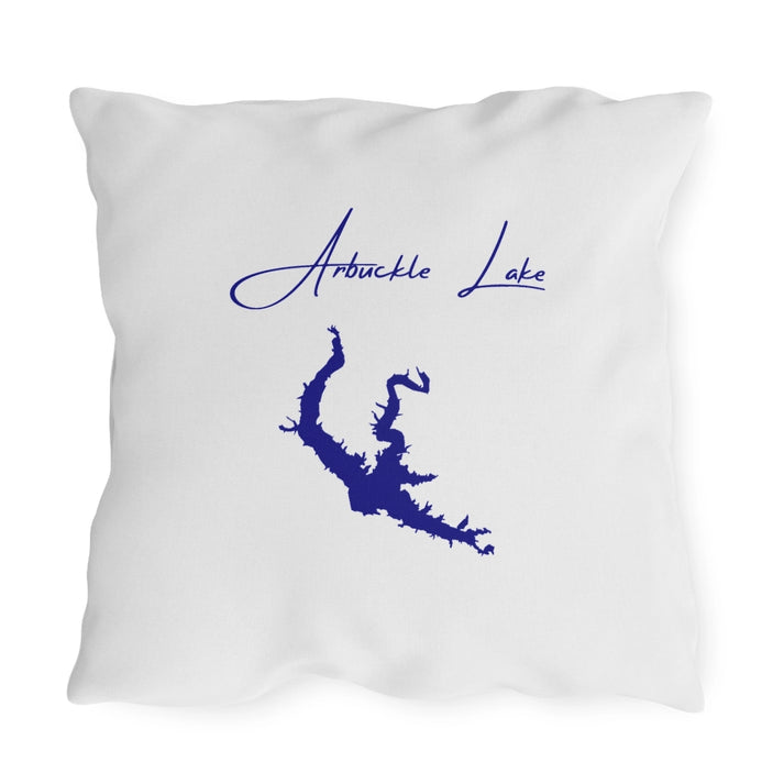 Oklahoma  Arbuckle  Lake  Outdoor  Pillow  back  position  view  from  back  20  x  20.webp