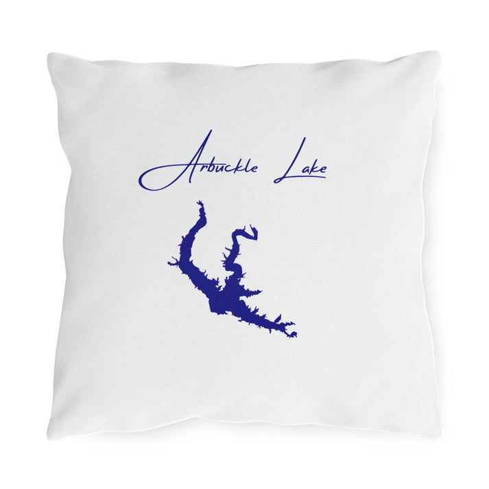 Oklahoma  Arbuckle  Lake  Outdoor  Pillow  front  position  view  from  front  16  x  16.webp