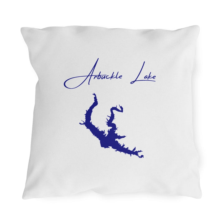 Oklahoma  Arbuckle  Lake  Outdoor  Pillow  front  position  view  from  front  18  x  18.webp