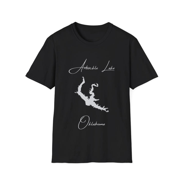 Oklahoma  Arbuckle  Lake  T-shirt  front  position  view  from  front  black.webp