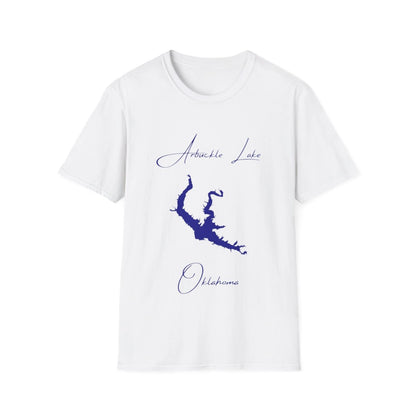 Oklahoma  Arbuckle  Lake  T-shirt  front  position  view  from  front  white.webp