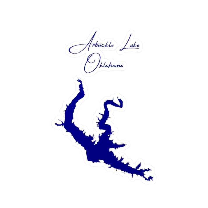Oklahoma  Arbuckle  Lake  Vinyl  Decal  other  position  view  from  front  4  x  6.webp