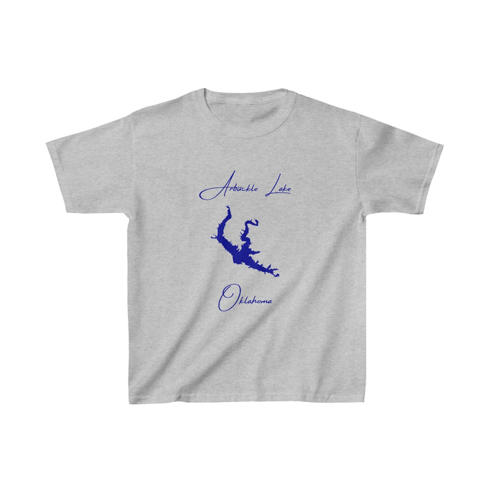 Oklahoma  Arbuckle  Lake  Youth  T-shirt  front  position  view  from  front  sport  grey.webp