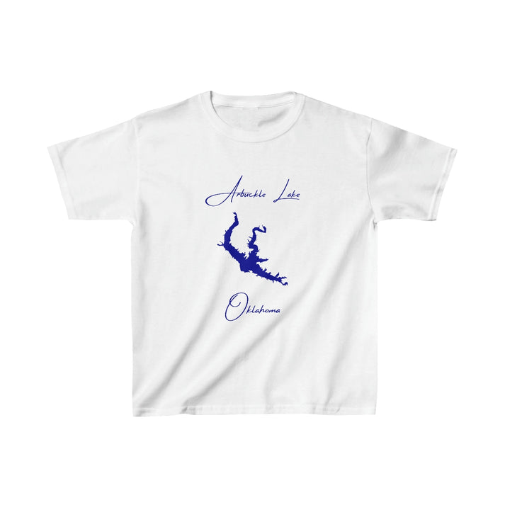 Oklahoma  Arbuckle  Lake  Youth  T-shirt  front  position  view  from  front  white.webp