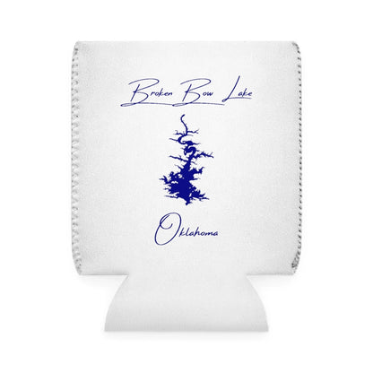 Oklahoma  Broken  Bow  Lake  Can  Koozie  front  position  view  from  front-1  white.webp