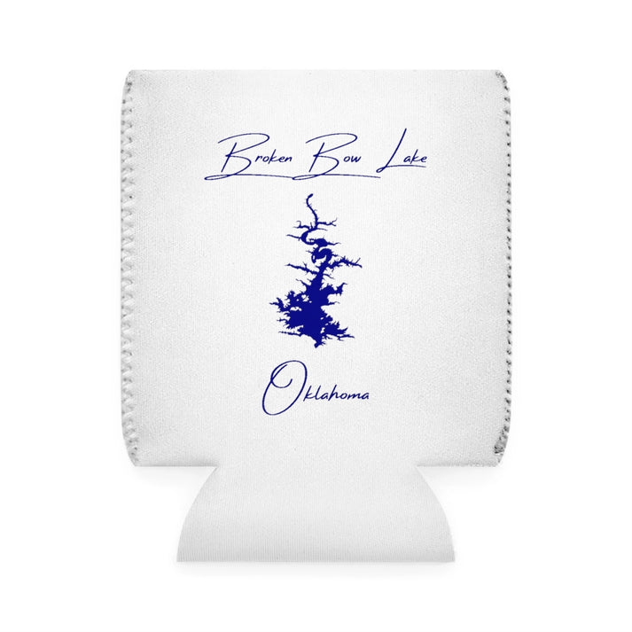 Oklahoma  Broken  Bow  Lake  Can  Koozie  front  position  view  from  front-1  white.webp