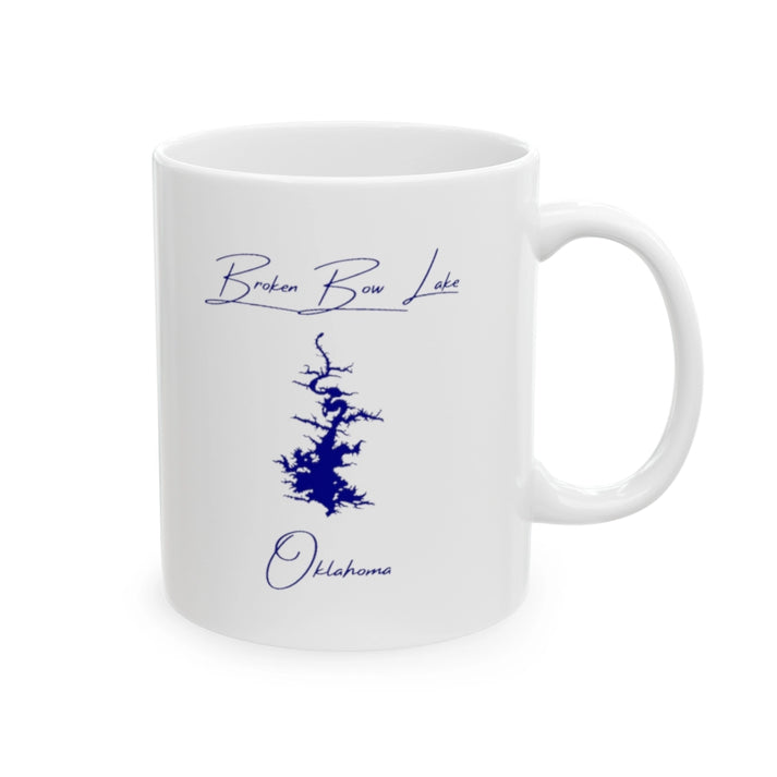 Oklahoma  Broken  Bow  Lake  Ceramic  Mug  other  position  view  from  right  11oz.webp