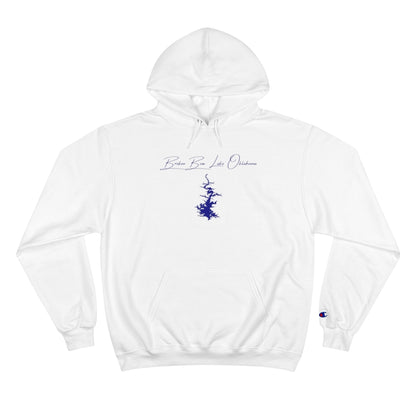 Oklahoma  Broken  Bow  Lake  Hoodie  front  position  view  from  front  white.webp