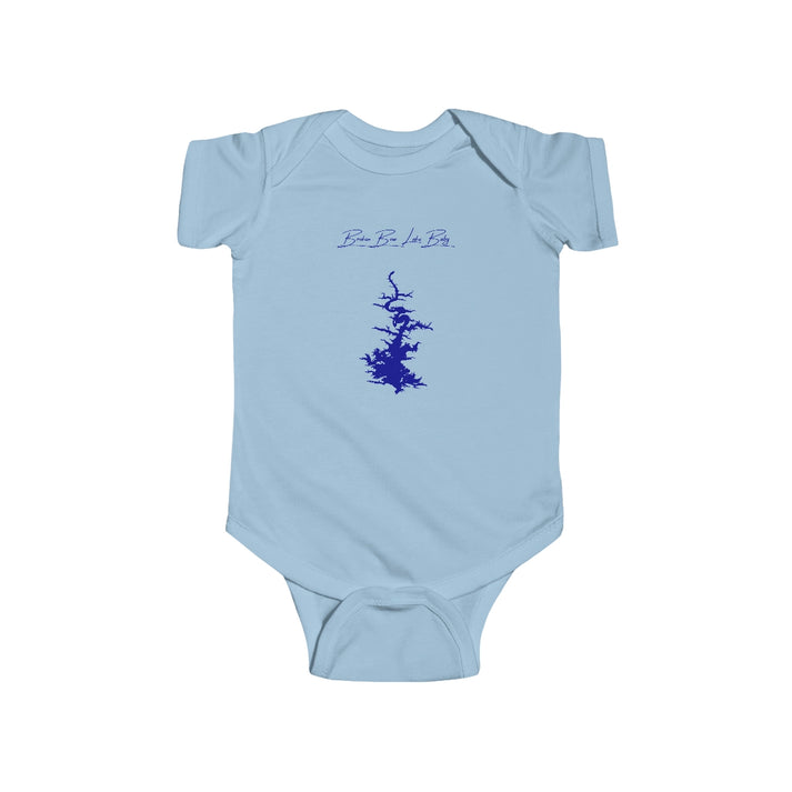 Oklahoma  Broken  Bow  Lake  Onesie  front  position  view  from  front  light  blue.webp