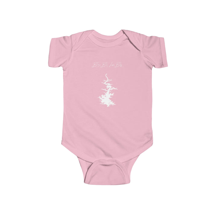 Oklahoma  Broken  Bow  Lake  Onesie  front  position  view  from  front  pink.webp