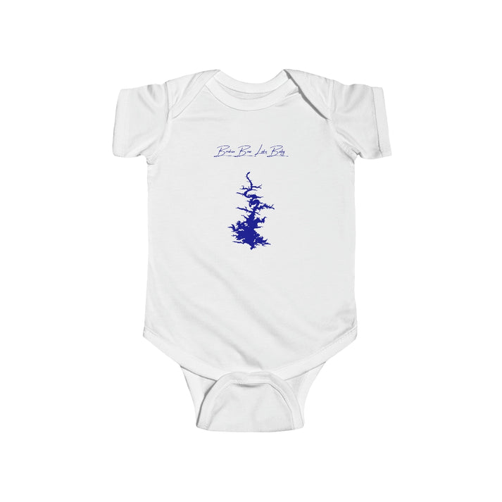 Oklahoma  Broken  Bow  Lake  Onesie  front  position  view  from  front  white.webp