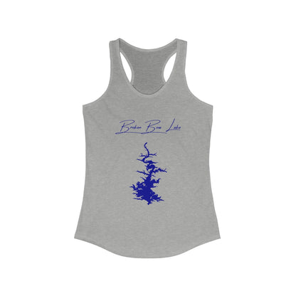 Oklahoma  Broken  Bow  Lake  Racerback-Tank  front  position  view  from  front  heather  grey.webp