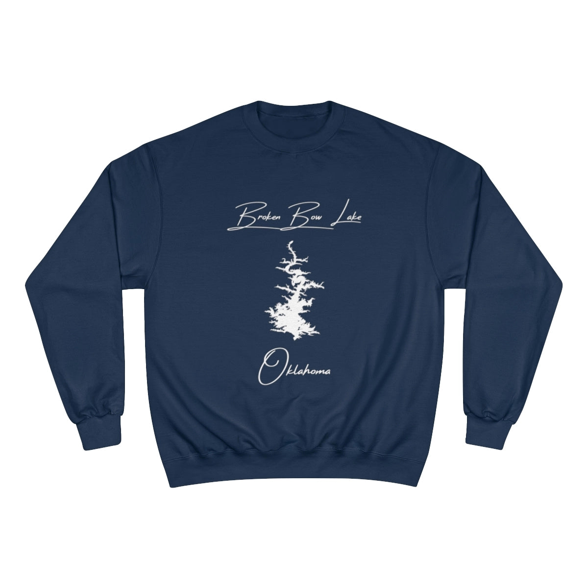 Oklahoma  Broken  Bow  Lake  Sweatshirt  front  position  view  from  front  navy.webp