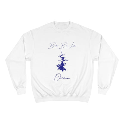 Oklahoma  Broken  Bow  Lake  Sweatshirt  front  position  view  from  front  white.webp
