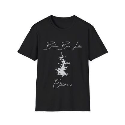 Oklahoma  Broken  Bow  Lake  T-shirt  front  position  view  from  front  black.webp