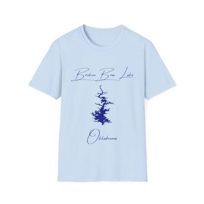 Oklahoma  Broken  Bow  Lake  T-shirt  front  position  view  from  front  light  blue.webp