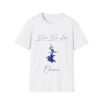Oklahoma  Broken  Bow  Lake  T-shirt  front  position  view  from  front  white.webp