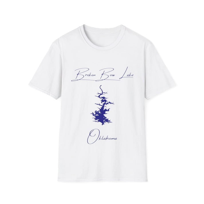 Oklahoma  Broken  Bow  Lake  T-shirt  front  position  view  from  front  white.webp