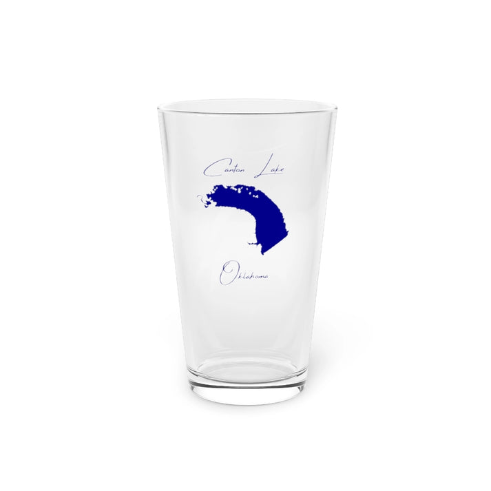 Oklahoma  Canton  Lake  16oz  Pint  Glass  front  position  view  from  front  16oz.webp