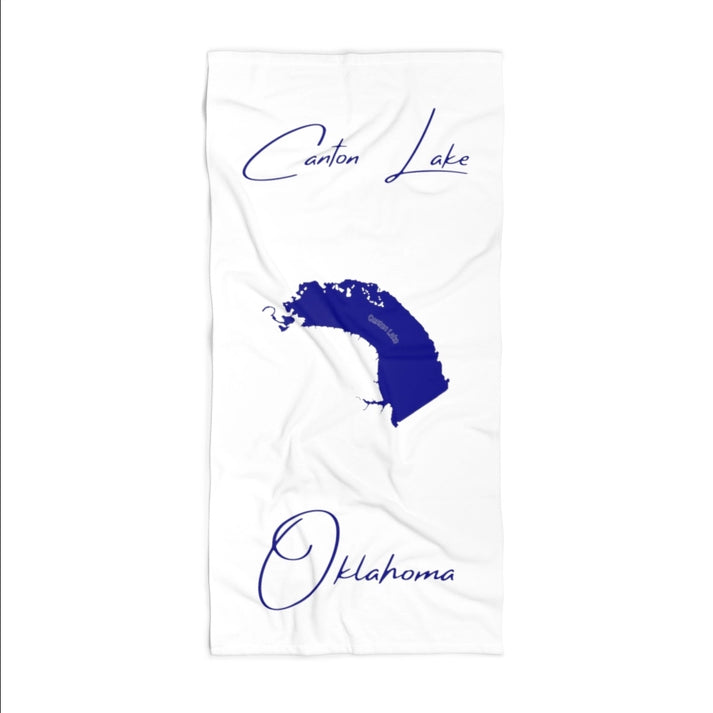 Oklahoma  Canton  Lake  Beach  Towel  front  position  view  from  front  36  x  72.webp