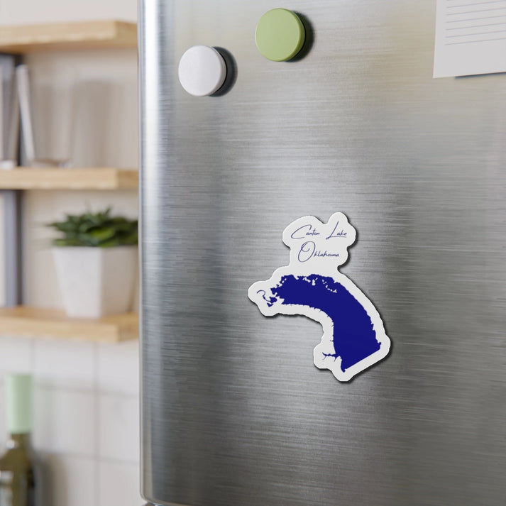 Oklahoma  Canton  Lake  Die  Cut  Magnet  front  position  view  from  context-2  4  x  4.webp